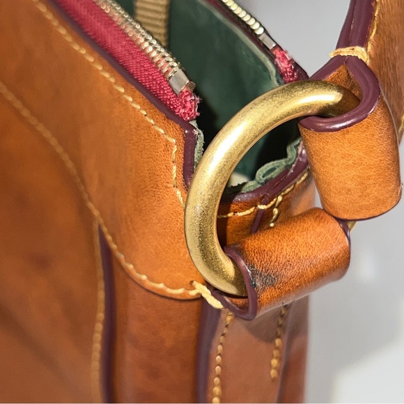 Vintage Dooney & Bourke 1975 Tan Leather Hobo Bag     RARE! - Picture 15 of 16